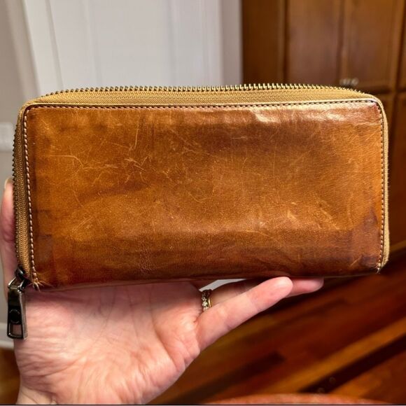 COACH 1941 WATER-BUFFALO LEATHER ACCORDIAN ZIP WALLET CLUTCH 2015 RUNWAY RARE! - Picture 9 of 17